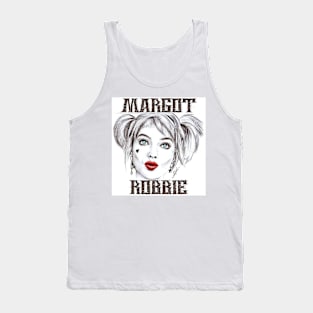 Margot Robbie hand drawing graphic design and illustration by ironpalette Tank Top